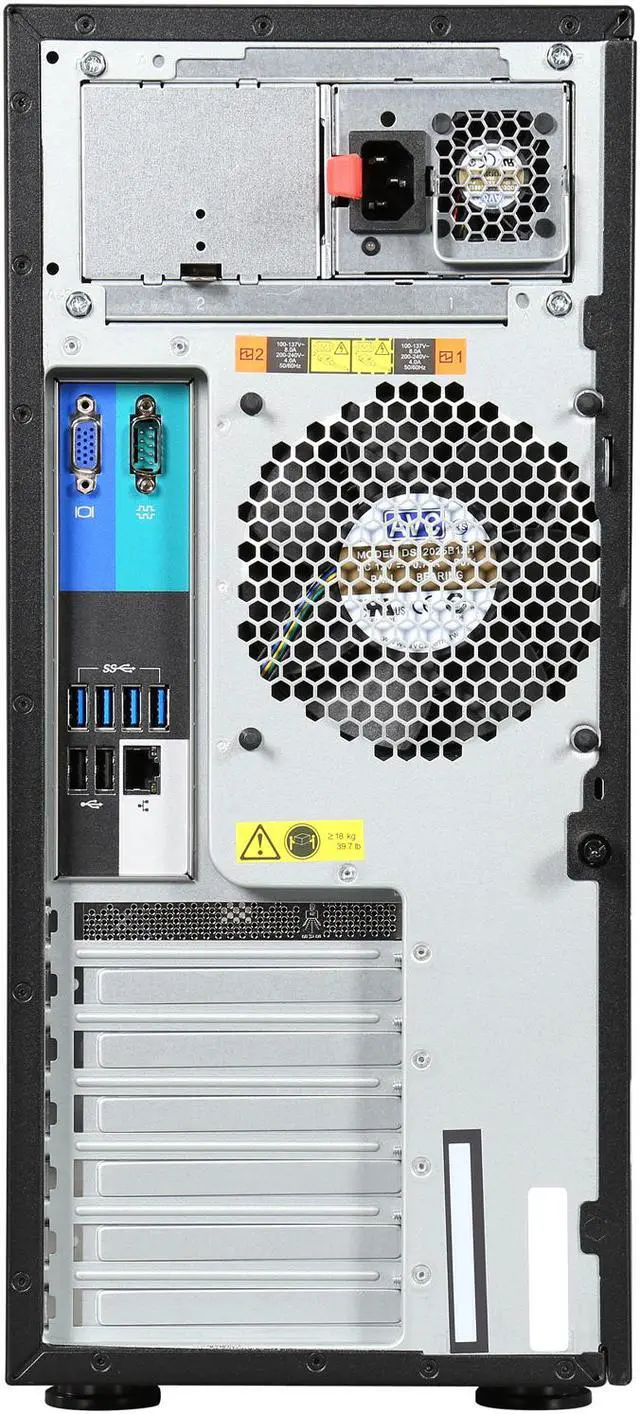 Alt view image 8 of 9 - Lenovo ThinkServer TS440 70AQ000XUX 5U Tower Server - 1 x Intel Xeon E3-1225 v3 3.20 GHz