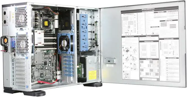 Alt view image 5 of 9 - HP ProLiant ML350 G6 SFF Tower Server Intel Xeon E5645 2.40GHz 6C/12T 6GB (3 x 2GB) 638181-001
