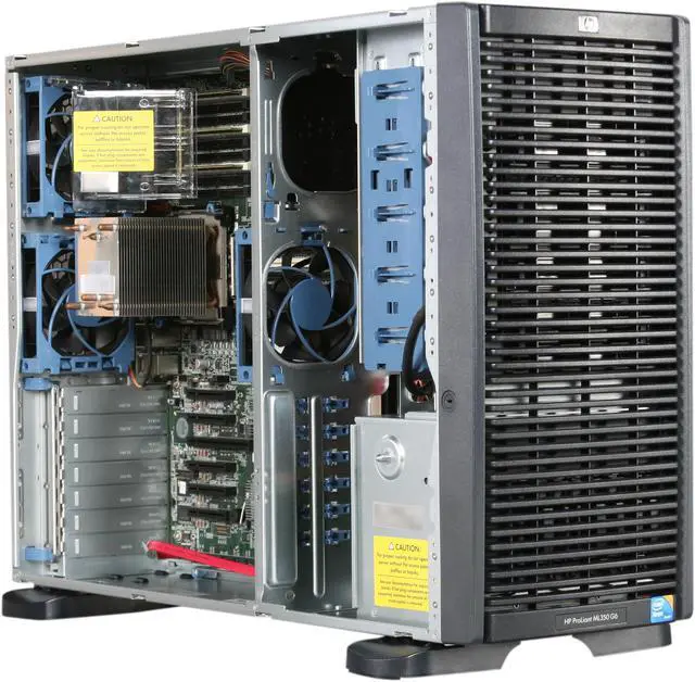 Alt view image 7 of 9 - HP ProLiant ML350 G6 SFF Tower Server Intel Xeon E5645 2.40GHz 6C/12T 6GB (3 x 2GB) 638181-001