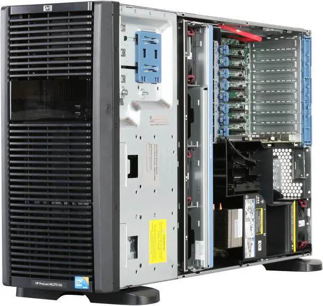 Alt view image 7 of 9 - HP ProLiant ML370 G6 Tower Server System Intel Xeon E5649 2.53GHz 6C/12T 6GB (3 x 2GB) DDR3 No Hard Drive 625589-001