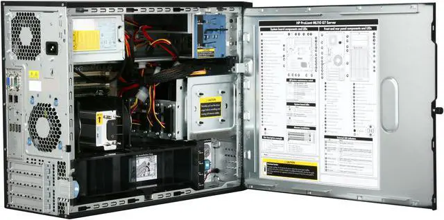 Alt view image 5 of 9 - HP ProLiant ML110 G7 Server System E3-1220 1P 2GB Unbuffered ECC RAM Non-Hot Plug 250GB HDD installed 350W PS (626474-001)