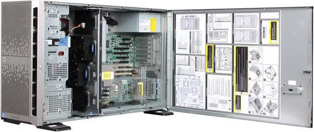 Alt view image 5 of 10 - HP ProLiant ML350e Gen8 Tower Server System Intel Xeon E5-2403 1.8GHz 4C/4T 2GB DDR3 (1) 500GB 6G SATA 7.2K 3.5" HDD 648375-001