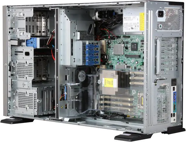 Alt view image 7 of 10 - HP ProLiant ML350e Gen8 Tower Server System Intel Xeon E5-2403 1.8GHz 4C/4T 2GB DDR3 (1) 500GB 6G SATA 7.2K 3.5" HDD 648375-001