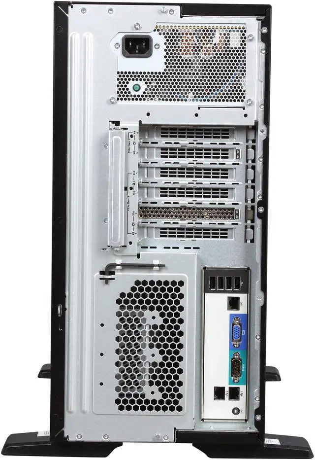Alt view image 8 of 10 - HP ProLiant ML350e Gen8 Tower Server System Intel Xeon E5-2420 1.9GHz 6C/12T (Max 2 Sockets/12 Cores) 8GB (2 x 4GB) DDR3 No Hard Drive (up to 6 LFF SATA hot plug drives) 648377-001