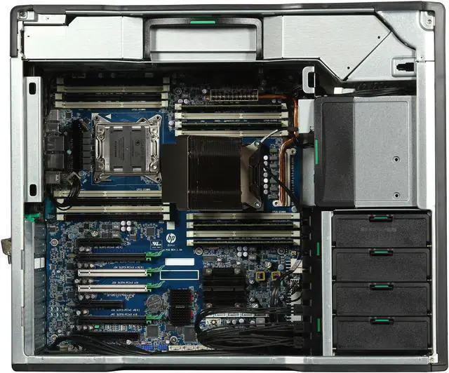 Alt view image 6 of 9 - HP Z820 Workstation Rackable minitower Server System Intel Xeon E5-2670 2.6GHz 8C/16T 16GB DDR3 1TB SATA 7200RPM Windows 7 Professional 64 B2C08UT#ABA