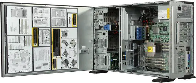 Alt view image 5 of 9 - HP ProLiant ML350e Gen8 Tower Server System Intel Xeon E5-2403 1.8GHz 4C/4T 8GB DDR3 No Hard Drive 686770-S01