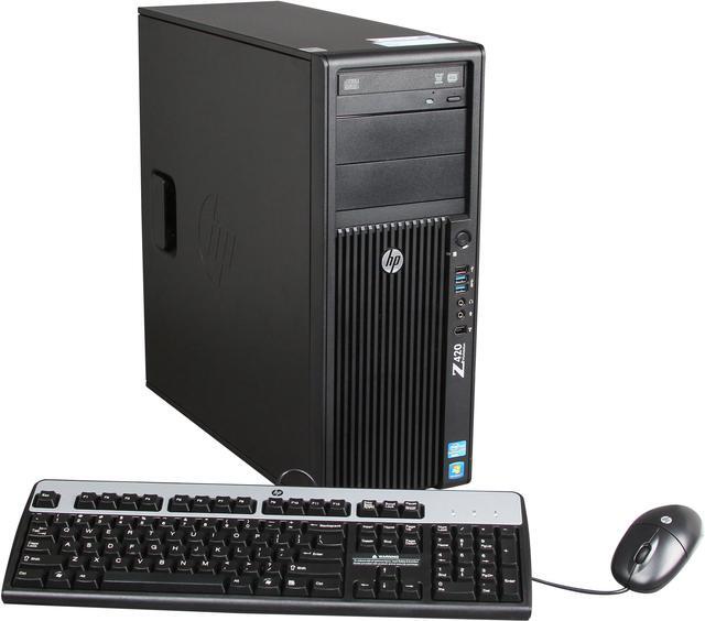 Main image of HP Z420 Workstation Convertible Minitower Server System Intel Xeon E5-1620 3.6GHz 4C/8T 8GB DDR3 500GB 7200 rpm SATA NCQ Windows 7 Professional 64 B2B92UT#ABA