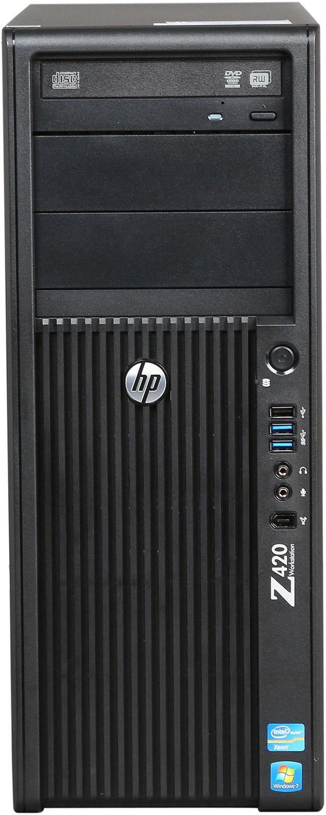 Alt view image 2 of 9 - HP Z420 Workstation Convertible Minitower Server System Intel Xeon E5-1620 3.6GHz 4C/8T 8GB DDR3 500GB 7200 rpm SATA NCQ Windows 7 Professional 64 B2B92UT#ABA