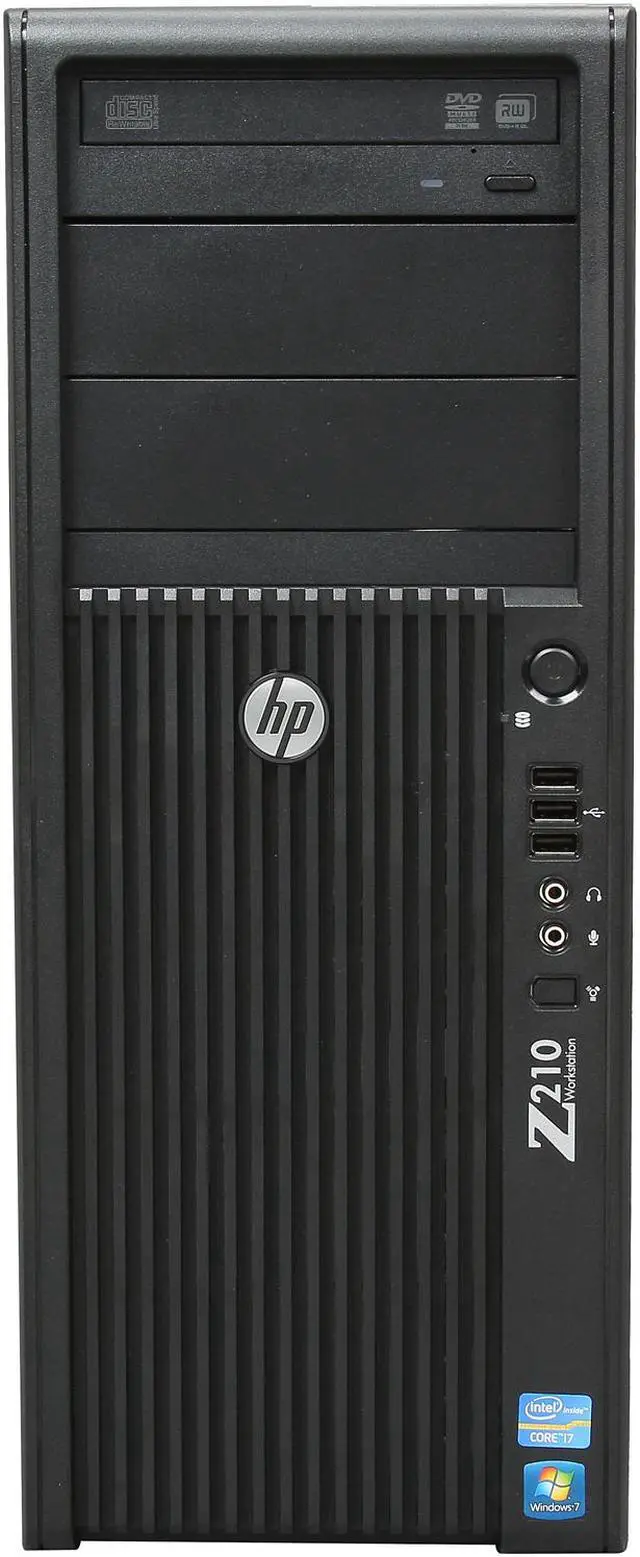 Alt view image 2 of 9 - HP Z210 Workstation Convertible Minitower Server System Intel Core i7-2600 3.4GHz 4C/8T 8GB DDR3 1TB HDD Windows 7 Professional 64-Bit VA768UT#ABA