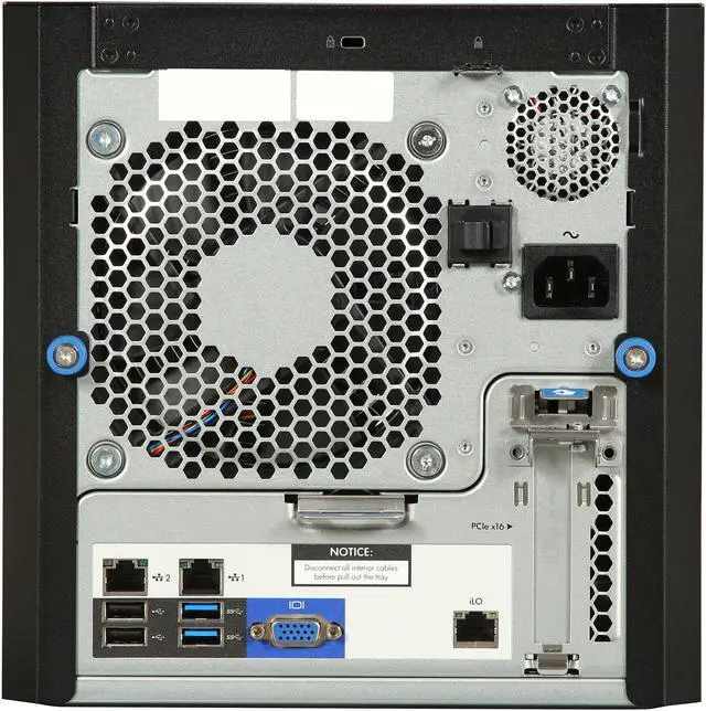 Alt view image 4 of 9 - HP ProLiant MicroServer Gen8 MicroServer Server System Intel Pentium G2020T 2.5GHz 2C/2T 2GB DDR3 No Hard Drive 712318-001