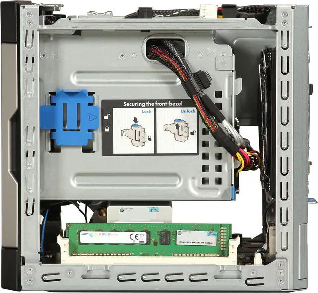 Alt view image 6 of 9 - HP ProLiant MicroServer Gen8 MicroServer Server System Intel Pentium G2020T 2.5GHz 2C/2T 2GB DDR3 No Hard Drive 712318-001