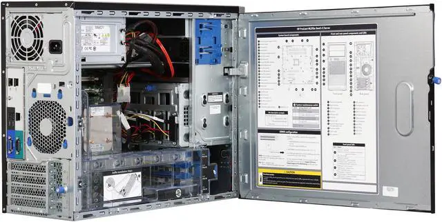 Alt view image 5 of 9 - HP ProLiant ML310e Gen8 v2 E3-1220v3 1P 4GB NHP 4 LFF 350W PS Server Smart Buy 724977-S01