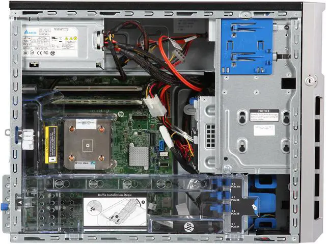 Alt view image 6 of 9 - HP ProLiant ML310e Gen8 v2 E3-1220v3 1P 4GB NHP 4 LFF 350W PS Server Smart Buy 724977-S01