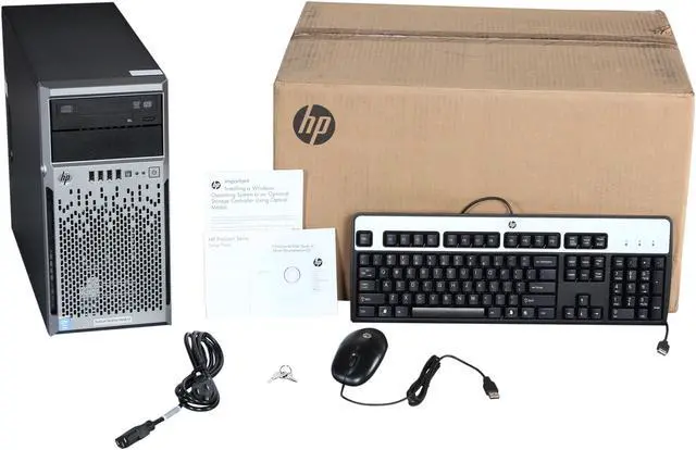 Alt view image 10 of 9 - HP ProLiant ML310e Gen8 Micro Tower Server System Intel Xeon E3-1230 v3 3.3 GHz 4C/8T 2 x 4GB DDR3 No Hard Drive 736661-S01