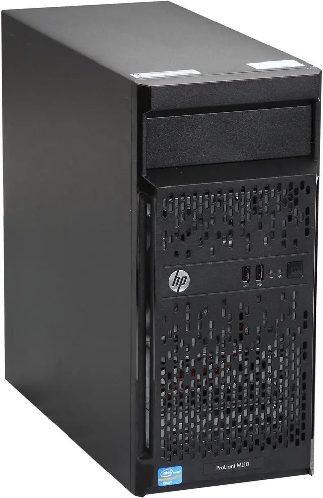 Main image of HP ProLiant ML10 Tower Server System Intel Xeon E3-1220 v2 (4 core, 3.1 GHz, 8MB, 69W) 2GB Single Rank x8 PC3-12800E Memory 737649-S01