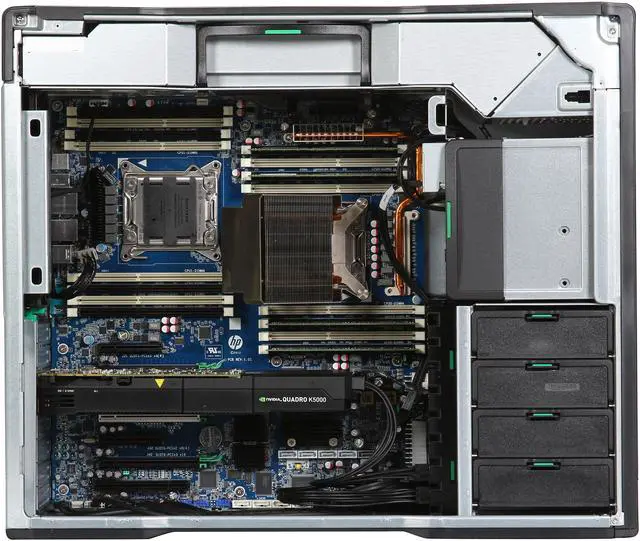 Alt view image 6 of 9 - HP Z820 Workstation Tower Server System Intel Xeon E5-2640 2.5GHz 16GB DDR3 1600 1 x 300GB SSD 1 x 2TB 7200RPM HDD Hard Drive (Installed) Windows 7 Professional 64-bit LJ452AV