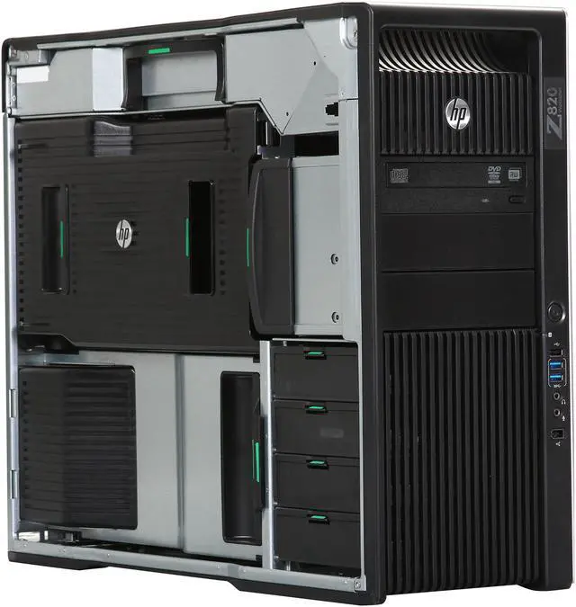 Alt view image 7 of 9 - HP Z820 Workstation Tower Server System Intel Xeon E5-2640 2.5GHz 16GB DDR3 1600 1 x 300GB SSD 1 x 2TB 7200RPM HDD Hard Drive (Installed) Windows 7 Professional 64-bit LJ452AV