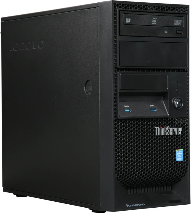 Thinkserver System Lenovo ThinkServer TS140 Tower Server System Intel Core i3-4150 3.5 GHz ...