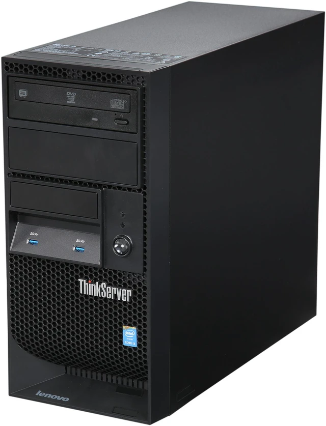 Thinkserver System Lenovo ThinkServer TS140 Tower Server System Intel Core i3-4150 3.5 GHz ...