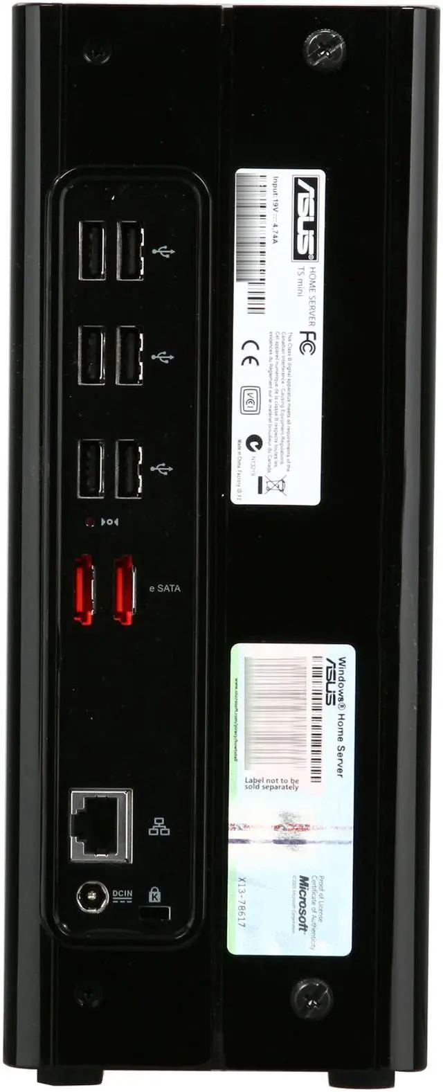 Alt view image 5 of 6 - ASUS TS Mini SOHO Home Server w/ Intel Atom N280 1.66GHz 1GB DDR2 500GB HDD installed, powered by Windows Home Server