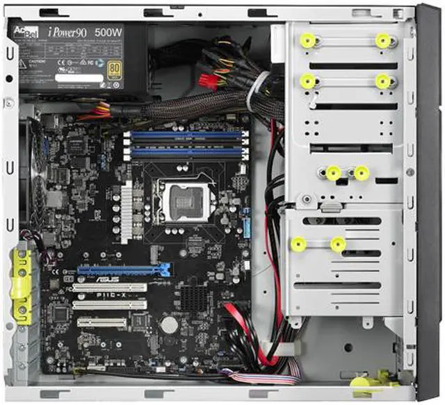 Alt view image 3 of 5 - ASUS Tower Server System Intel Xeon E 8GB DDR4 2666 1TB Hard Drive (Installed) TS100-E10-PI4-2224014Z