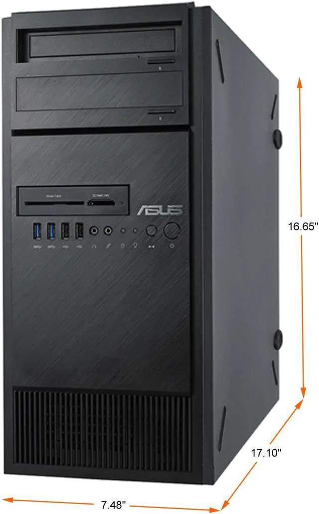 Alt view image 2 of 5 - ASUS Tower Server System Intel Xeon E 8GB DDR4 2666 1TB Hard Drive (Installed) TS100-E10-PI4-2224014Z