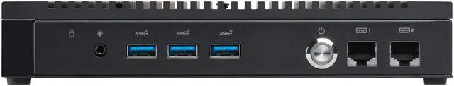 Alt view image 2 of 5 - Ultraslim computer with 12th Gen Intel® Core™ processors, fan-less chassis for 15W CPU, 4K triple-display support, dual LAN, dual COM ports, PCIe® Gen 4 SSD, WiFi 6E, 50°C operational ambient temperature