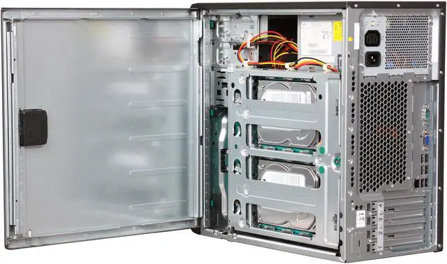 Alt view image 5 of 9 - Fujitsu PRIMERGY TX100 S2 Tower Server System Intel Core i3-540 3.06GHz 2-Core 4GB 2 x 250 GB VFY:T1002SX110IN