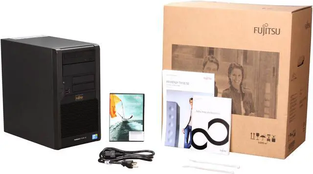 Alt view image 9 of 9 - Fujitsu PRIMERGY TX100 S2 Tower Server System Intel Core i3-540 3.06GHz 2-Core 4GB 2 x 250 GB VFY:T1002SX110IN