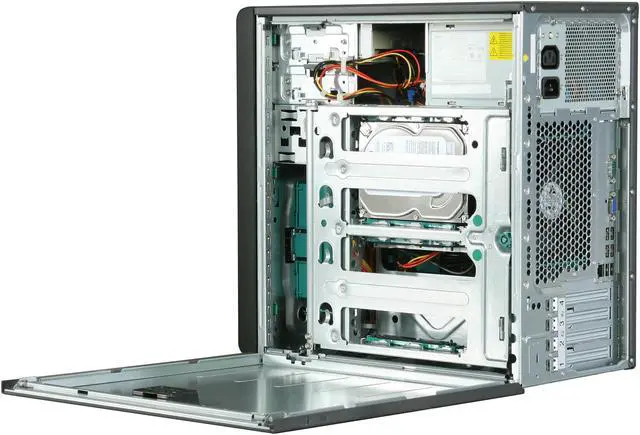 Alt view image 5 of 9 - Fujitsu PRIMERGY TX100 S2 Tower Server System Intel Core i3 540 3.06GHz 4GB ECC (2 x 2GB) 250G SATA II 3.5" 7200RPM VFY:T1002SX260US