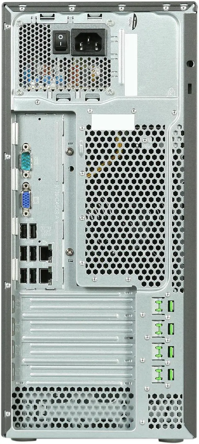 Alt view image 8 of 9 - Fujitsu PRIMERGY TX100 S3 Tower Server System Intel Xeon E3-1220 3.1GHz 4C/4T 4GB DDR3 2 x 500GB SATA HD 6G 3.5" 7.2k VFY:T1003SF010US