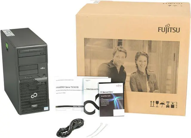 Alt view image 9 of 9 - Fujitsu PRIMERGY TX100 S3 Tower Server System Intel Xeon E3-1220 3.1GHz 4C/4T 4GB DDR3 2 x 500GB SATA HD 6G 3.5" 7.2k VFY:T1003SF010US