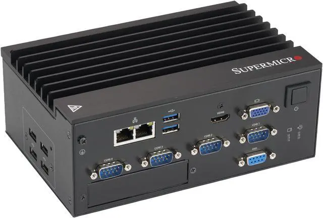 Alt view image 2 of 3 - Supermicro SuperServer E100-9AP-IA Mini PC Server - 1 x Intel Atom x5-E3940 Quad-core (4 Core) 1.60 GHz DDR3L SDRAM - Serial ATA/600 Controller - 1 x 60 W