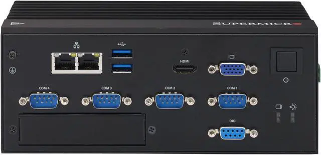 Alt view image 3 of 3 - Supermicro SuperServer E100-9AP-IA Mini PC Server - 1 x Intel Atom x5-E3940 Quad-core (4 Core) 1.60 GHz DDR3L SDRAM - Serial ATA/600 Controller - 1 x 60 W