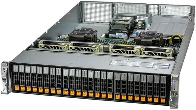 Alt view image 2 of 4 - SUPERMICRO Rack Server System Intel Xeon Gold 5320 full server system, 26 Core, 52 Threads, 128 GB DDR4 Memory, 960G NVMe M.2 SSD.