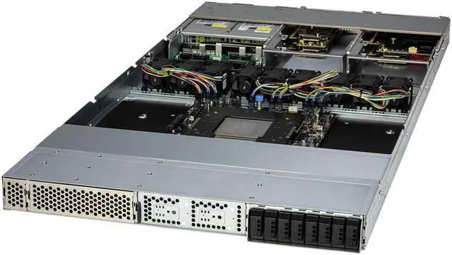 Main image of Supermicro Grace Hopper MGX Systems, NVIDIA 72-core NVIDIA Grace CPU on GH200 Grace Hopper™ Superchip, NVIDIA GH200, 3.84TB SSD, 960 GB M.2 SSD, 2-port 10G NIC, 2-port 25G NIC.