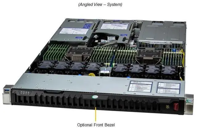 Alt view image 2 of 7 - Supermicro 1U Hyper SuperServer (SYS-121H-TNR-02-G1)
