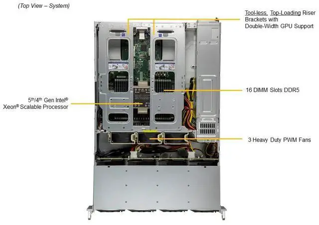 Alt view image 5 of 6 - Supermicro UP SuperServer (SYS-521C-NR-G1)