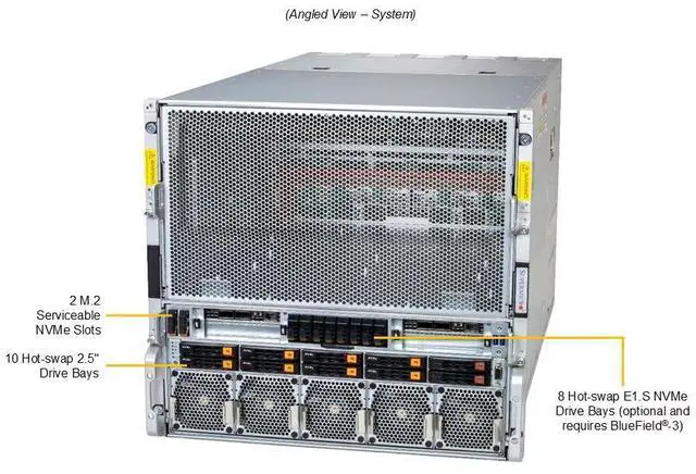 Alt view image 2 of 5 - Supermicro 10U B200 Gold Series GPU Server (AS -A126GS-TNBR-G1)