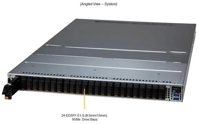 Main image of Supermicro 1U Gold Series Storage Server (SSG-121E-NES24R-G1)