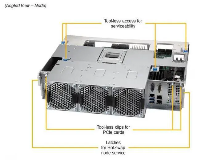 Alt view image 3 of 6 - Supermicro 4U Gold Series Storage Server (SSG-640SP-E1CR60-G1)