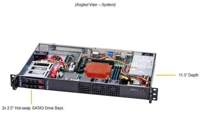 Main image of Supermicro 1U Gold Series Edge Server (SYS-111AD-HN2-02-G1)