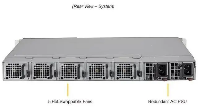 Alt view image 3 of 4 - Supermicro 1U Gold Series Edge Server (SYS-110P-FRN2T-02-G1)