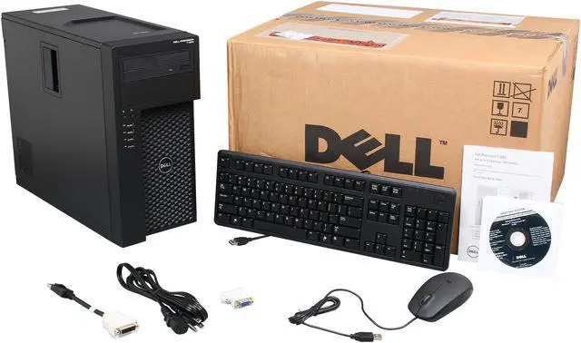Alt view image 9 of 9 - DELL Precision T1650 Mini-tower Workstation Intel Xeon E3-1220V2 3.1GHz 4C/4T 4GB DDR3 500GB 7200 RPM 3.5" SATA 6Gb/s Windows 7 Pro 64-bit 469-3189