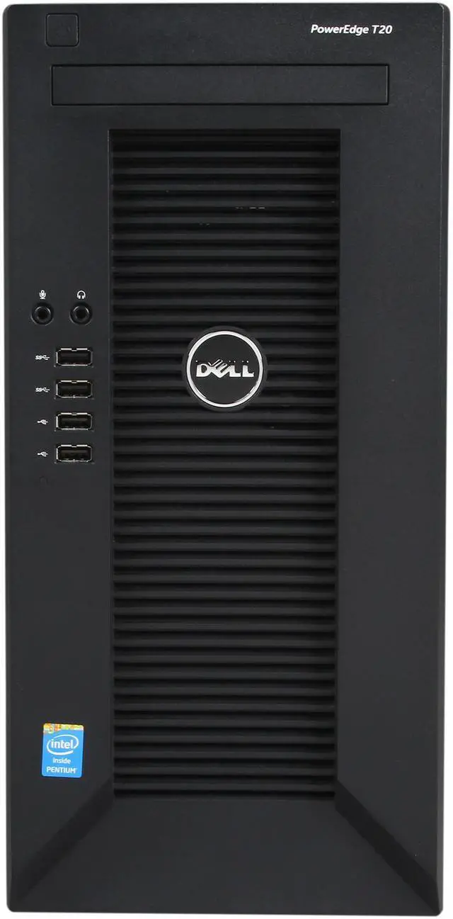 Alt view image 2 of 9 - Dell PowerEdge T20 Mini-tower Server System Intel Pentium G3220, 4GB Memory