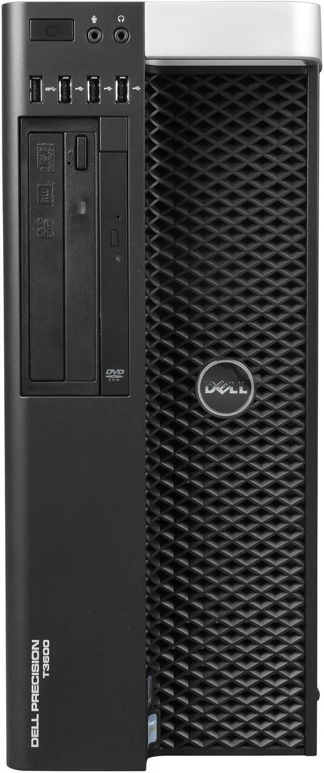 Alt view image 2 of 9 - DELL Precision Mini-tower Server Workingstation Intel Xeon E5-1620 3.6GHz 4GB DDR3 1600 500GB 7200RPM Windows 7 Professional 64-bit T3600 (469-4333)