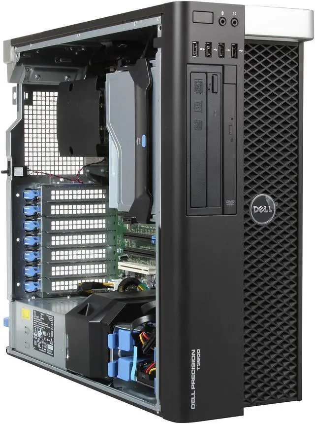 Alt view image 7 of 9 - DELL Precision Mini-tower Server Workingstation Intel Xeon E5-1620 3.6GHz 4GB DDR3 1600 500GB 7200RPM Windows 7 Professional 64-bit T3600 (469-4333)
