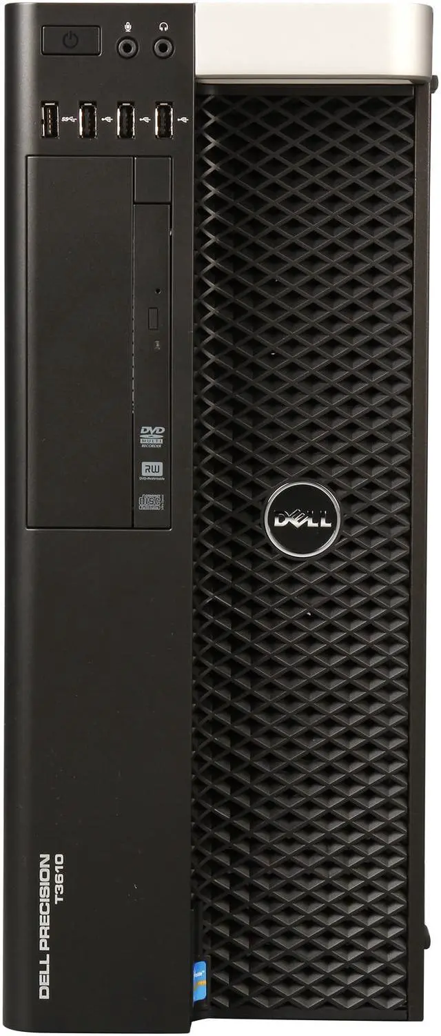 Alt view image 2 of 9 - DELL Precision Mini-tower Server Workingstation Intel Xeon E5-1620 V2 3.7GHz 8GB DDR3 1600 500GB 7200RPM Windows 7 Professional 64-bit T3610 (462-3475)