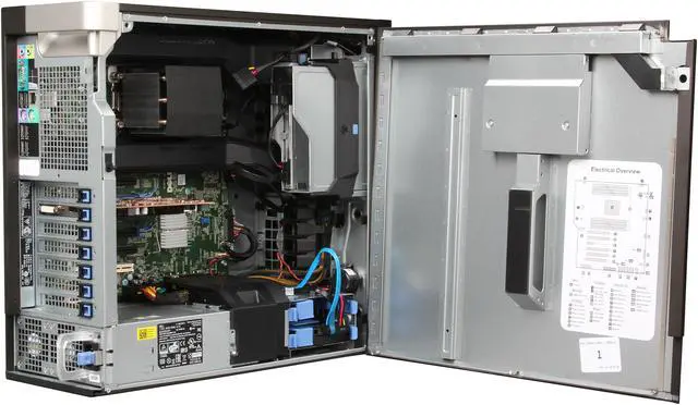 Alt view image 5 of 9 - DELL Precision Mini-tower Server Workingstation Intel Xeon E5-1620 V2 3.7GHz 8GB DDR3 1600 500GB 7200RPM Windows 7 Professional 64-bit T3610 (462-3475)