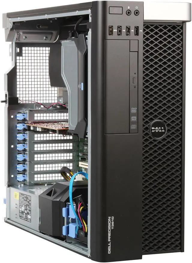 Alt view image 7 of 9 - DELL Precision Mini-tower Server Workingstation Intel Xeon E5-1620 V2 3.7GHz 8GB DDR3 1600 500GB 7200RPM Windows 7 Professional 64-bit T3610 (462-3475)